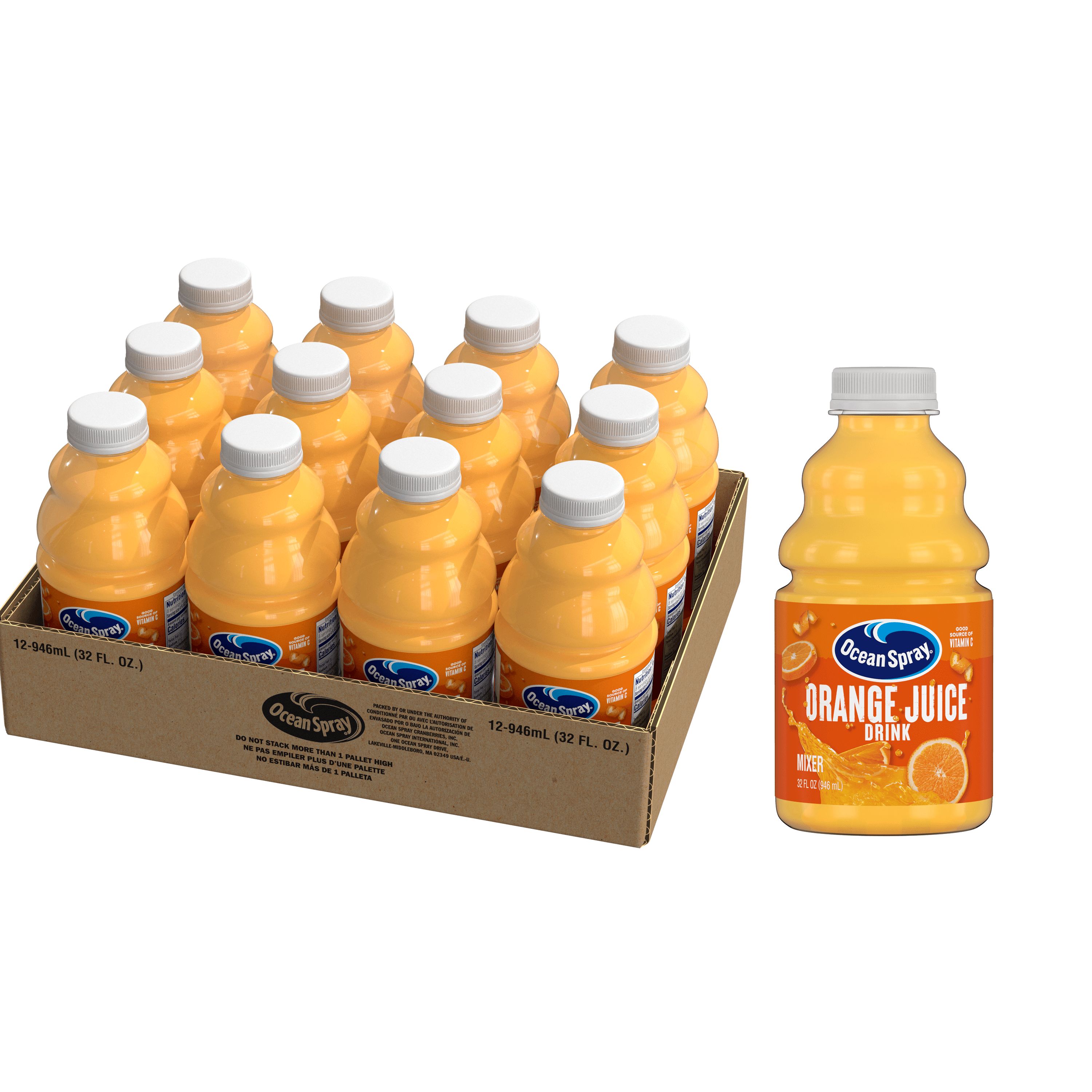 12 32oz OS Bar Pac OJ Open Tray