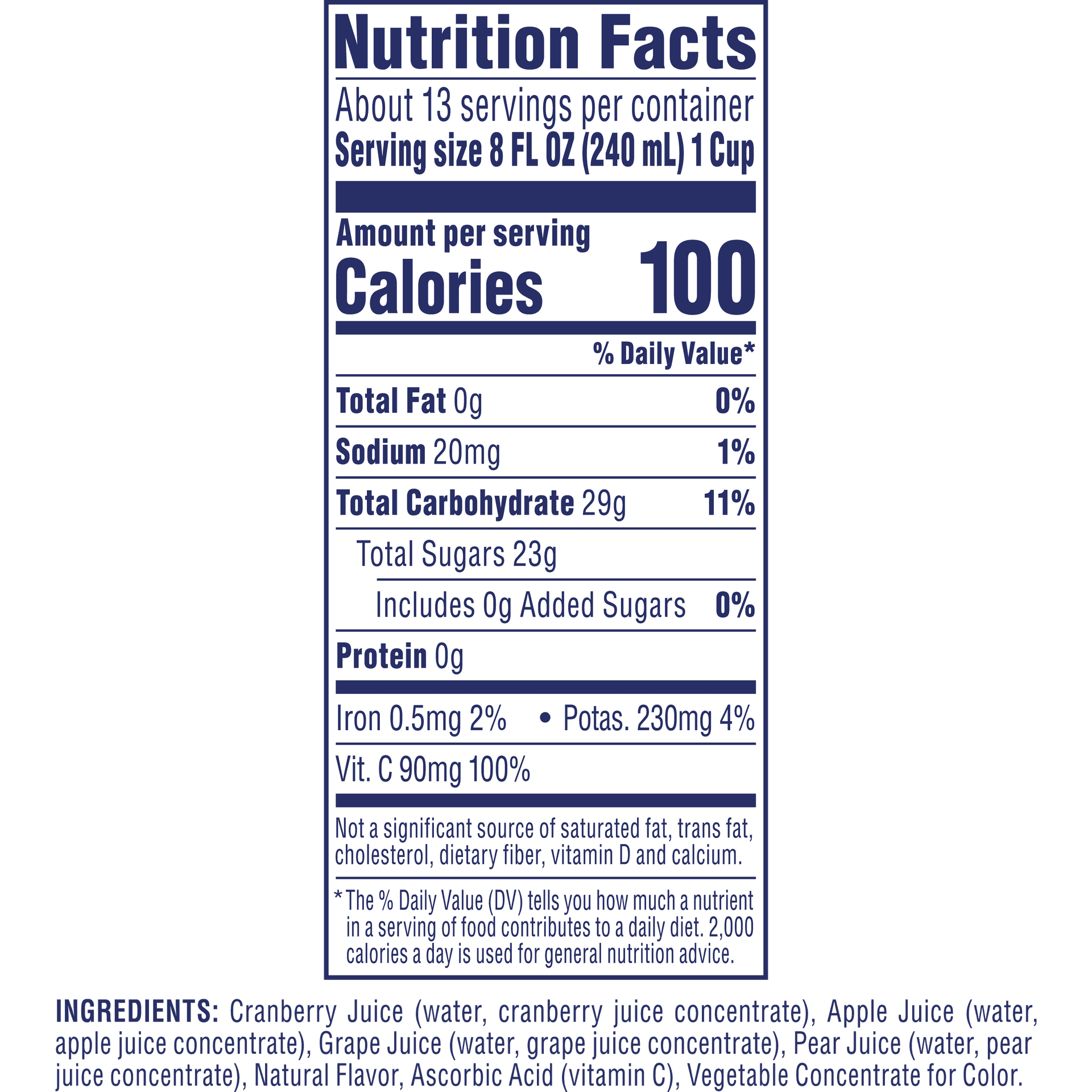 Nutrition Label
