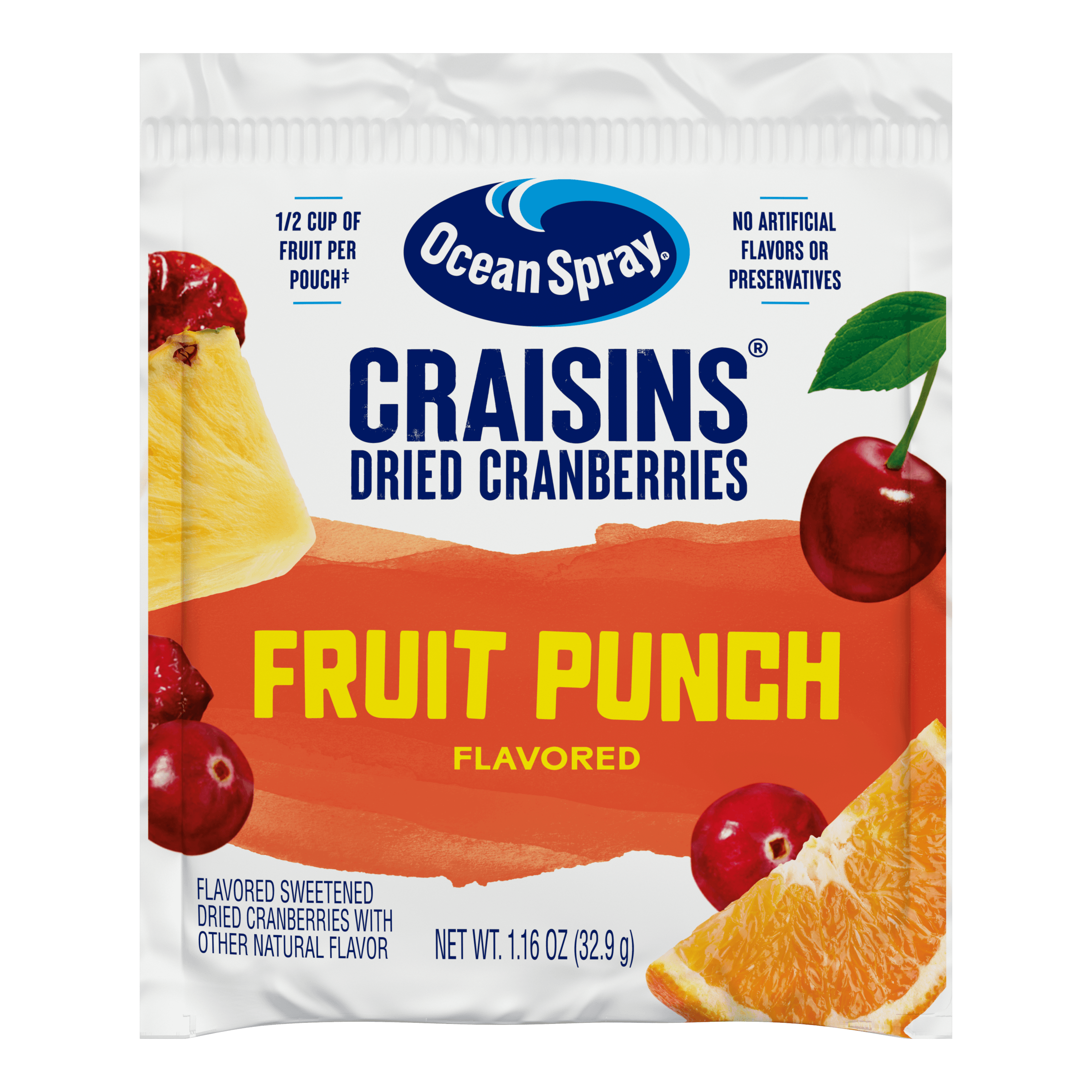 Craisins Fruit Punch 1p16oz front