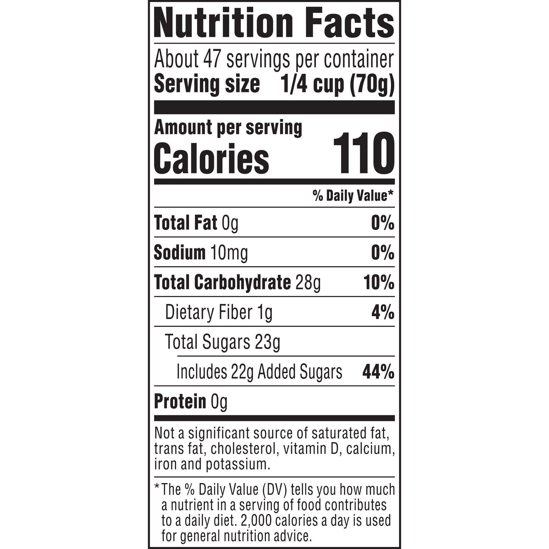 Nutrition Label